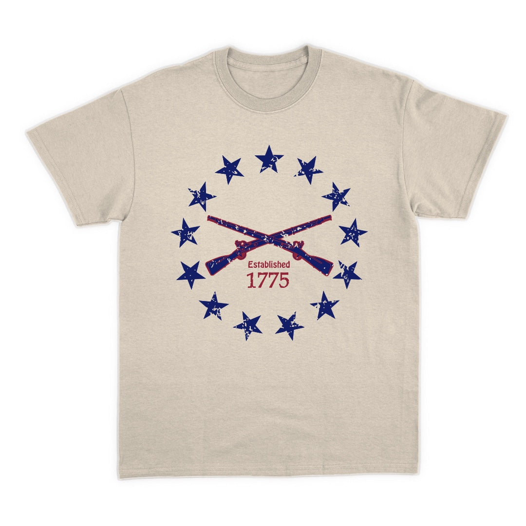 Betsy Ross Crossed Rifles T-shirt