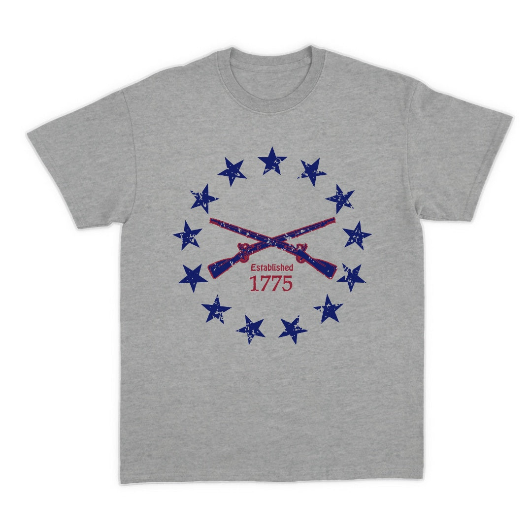 Betsy Ross Crossed Rifles T-shirt