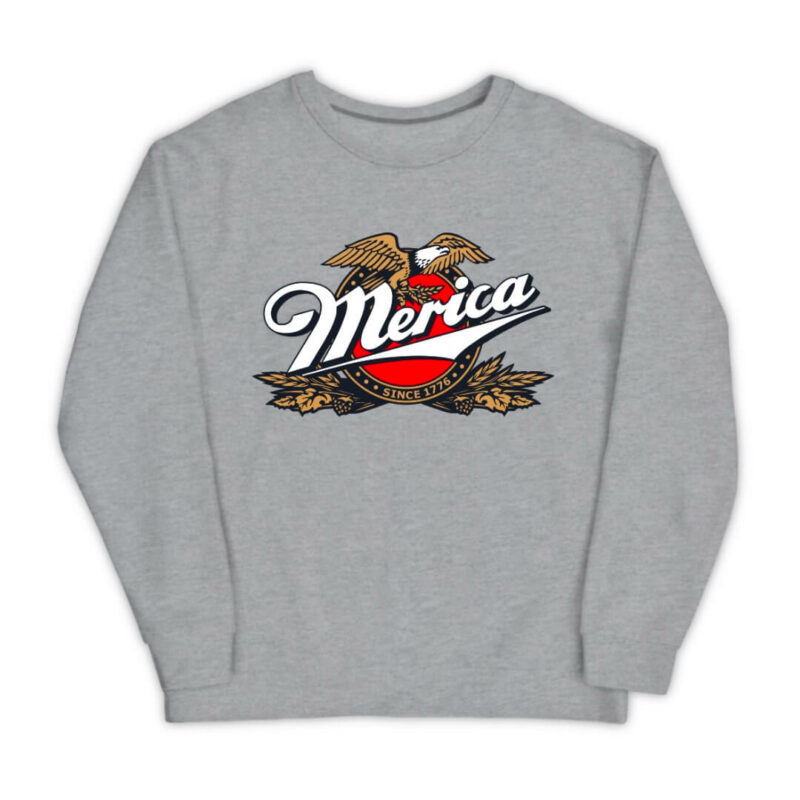 Merica Since 1776 Sweatshirt - Sport Grey