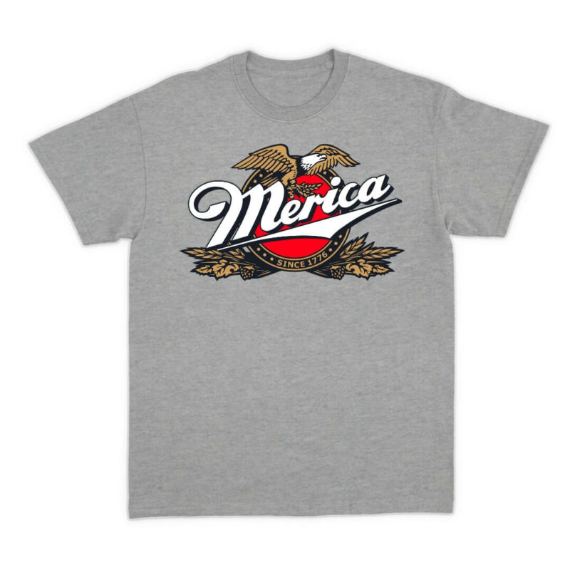 Merica Since 1776 Tee - Sport Grey