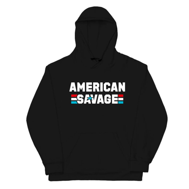 American Savage Hoodie - Black