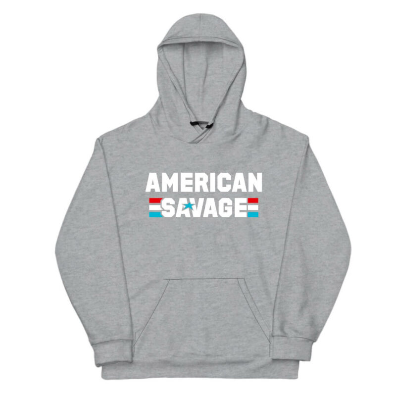 American Savage Hoodie - Sport Grey