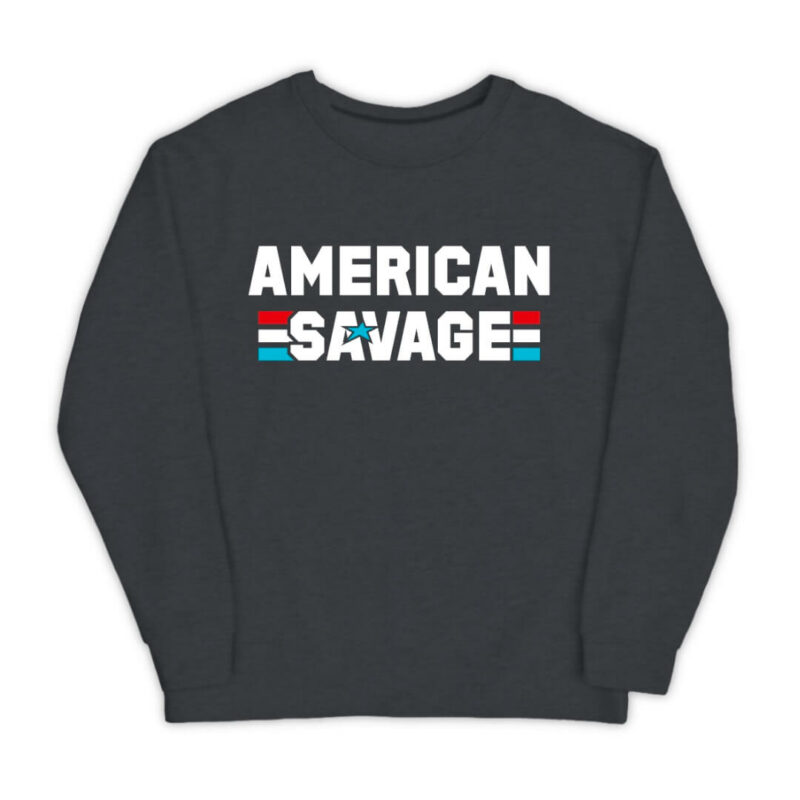 American Savage Sweatshirt - Dark Heather