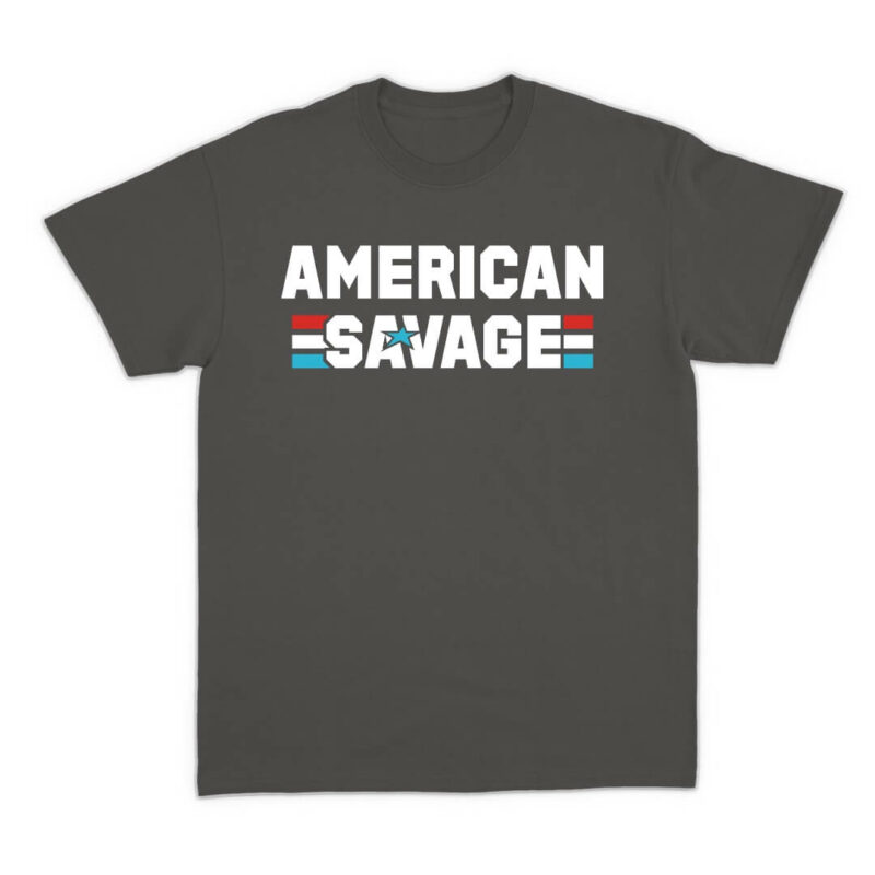 American Savage T-shirt -Asphalt