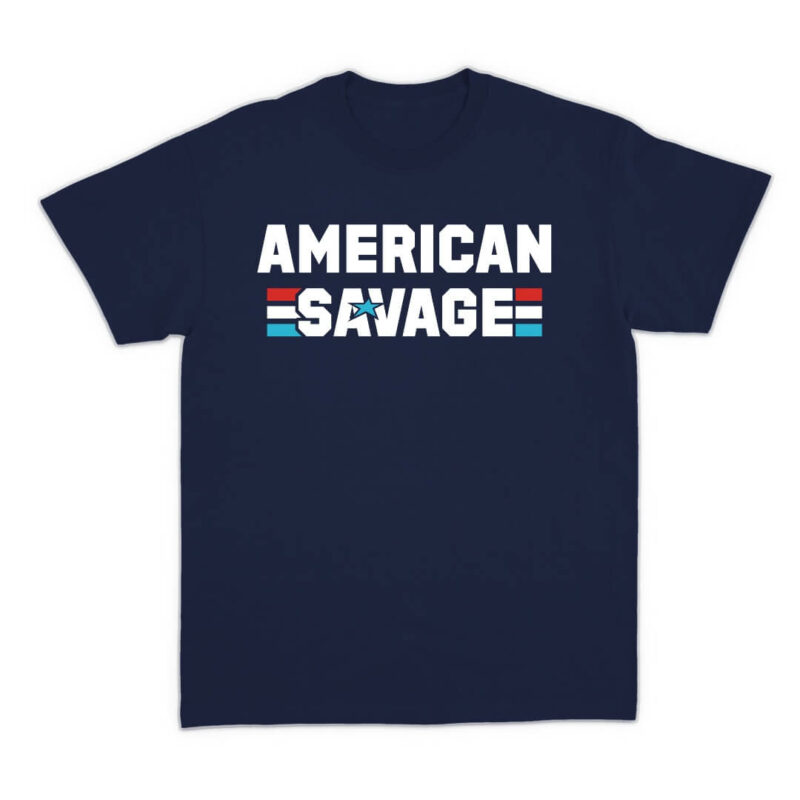 American Savage T-shirt -Navy