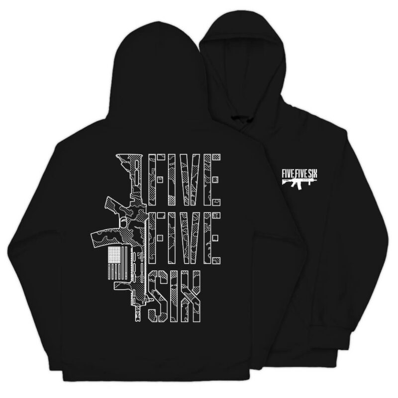 Five Five Six Hoodie - Black