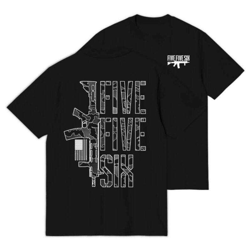 Five Five Six T-shirt - Black