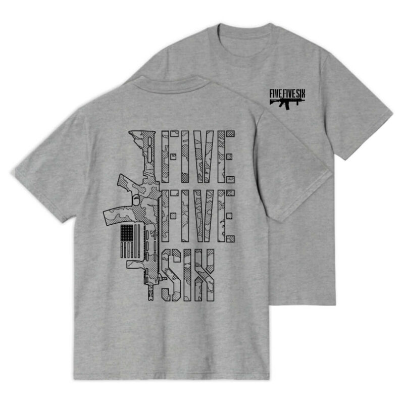 Five Five Six T-shirt -Sport Grey
