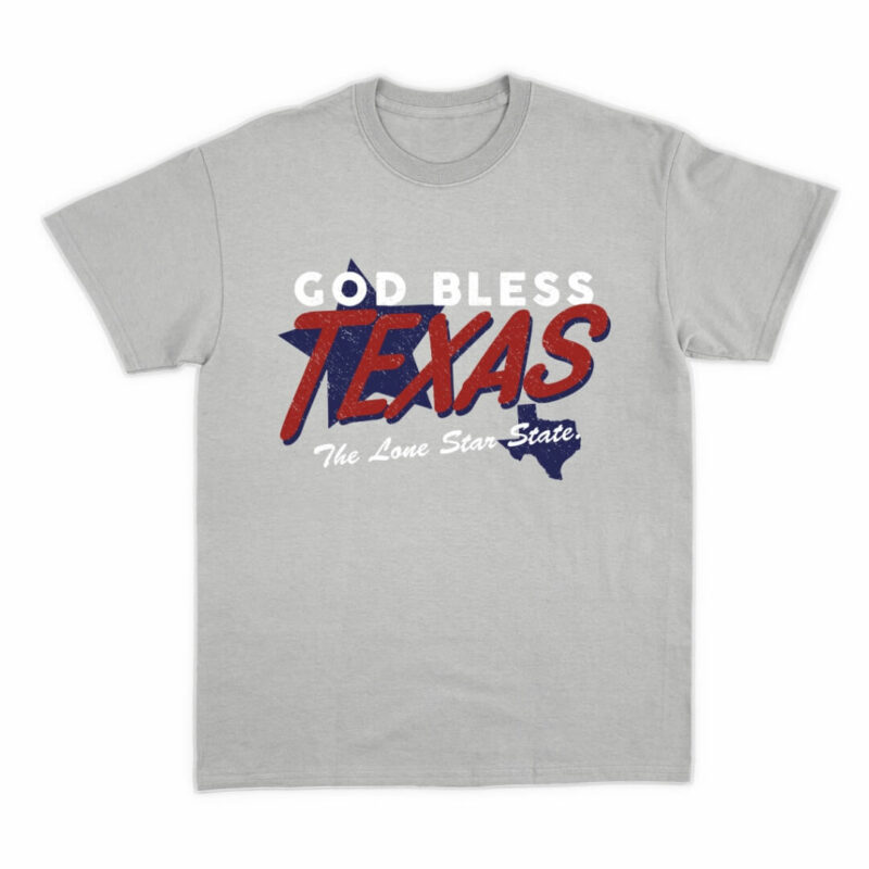 God Bless Texas Tee - Sport Grey