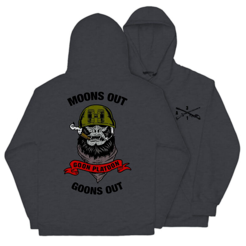 Moons Out Goons Out Hoodie - Dark Heather