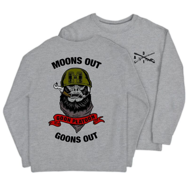 Moons Out Goons Out Sweatshirt - Sport Grey