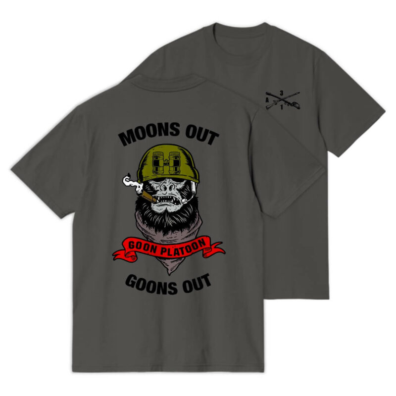 Moons Out Goons Out T-Shirt - Asphalt