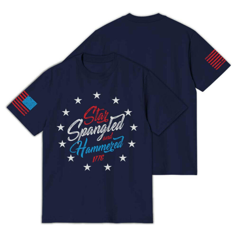 Star Spangled and Hammered 1776 T-Shirt