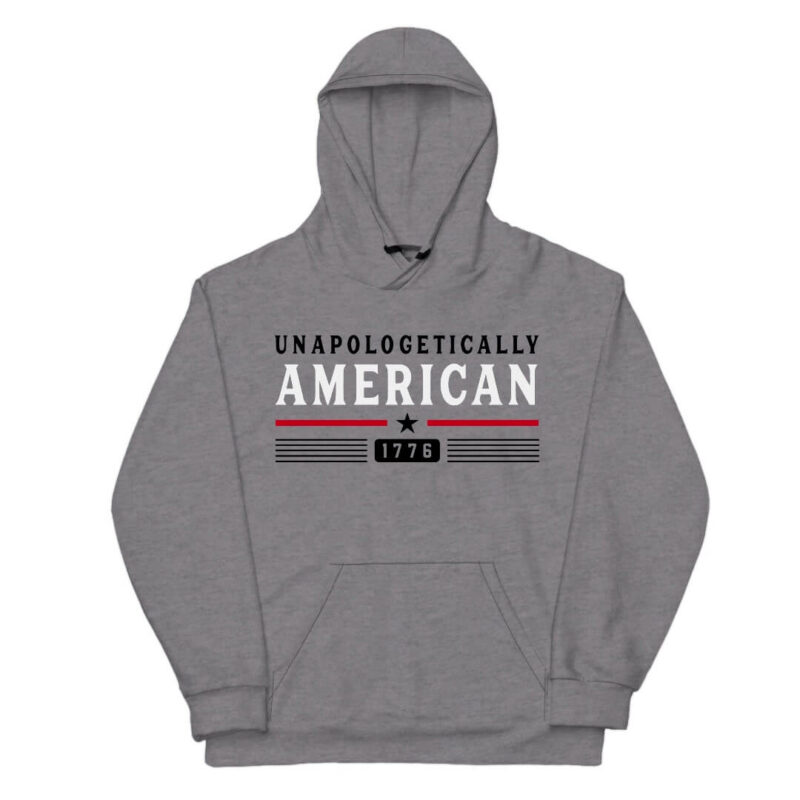 Unapologetically American Hoodie - Sport Grey