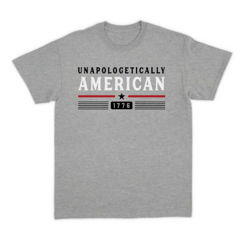Unapologetically American T-shirt - Sport Grey