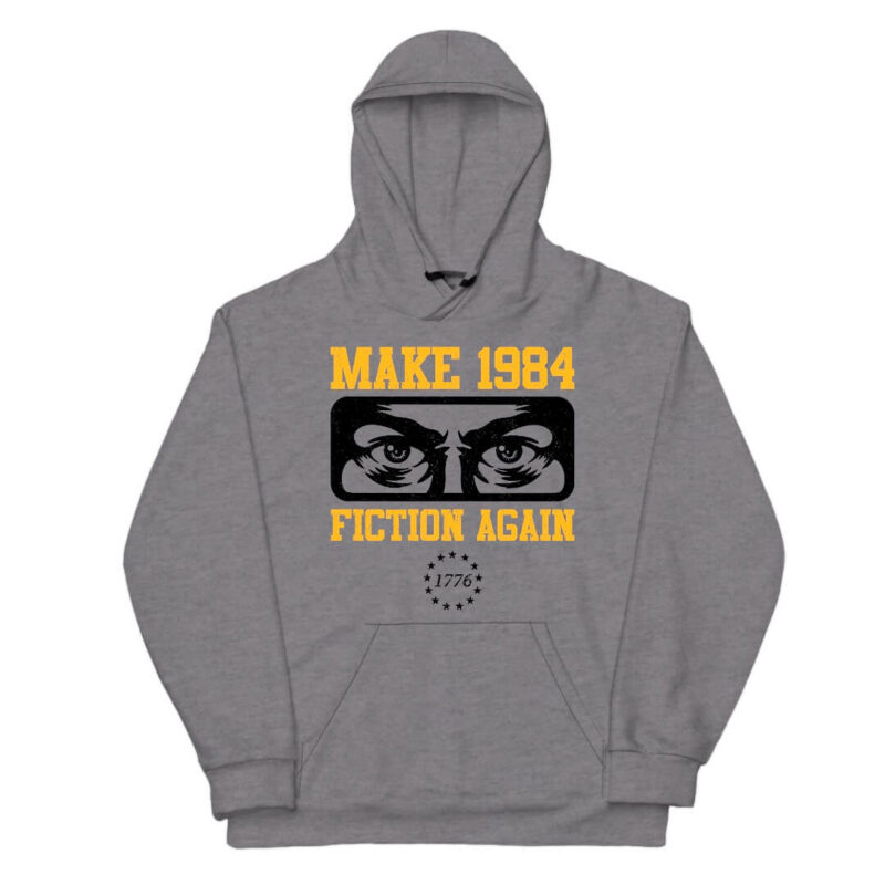 Make 1984 Fiction Again Hoodie - Sport Grey