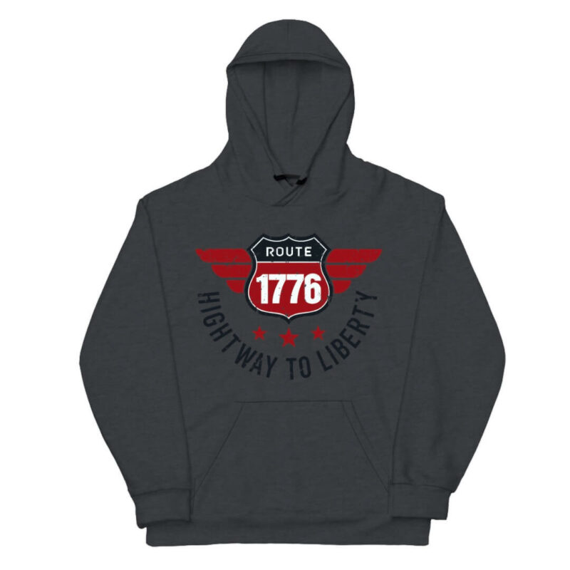 Route 1776 Hoodie - Dark Heather