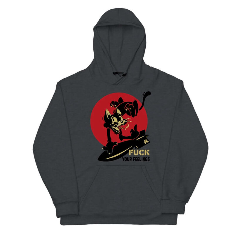 Fuck Your Feelings Hoodie - Dark Heather