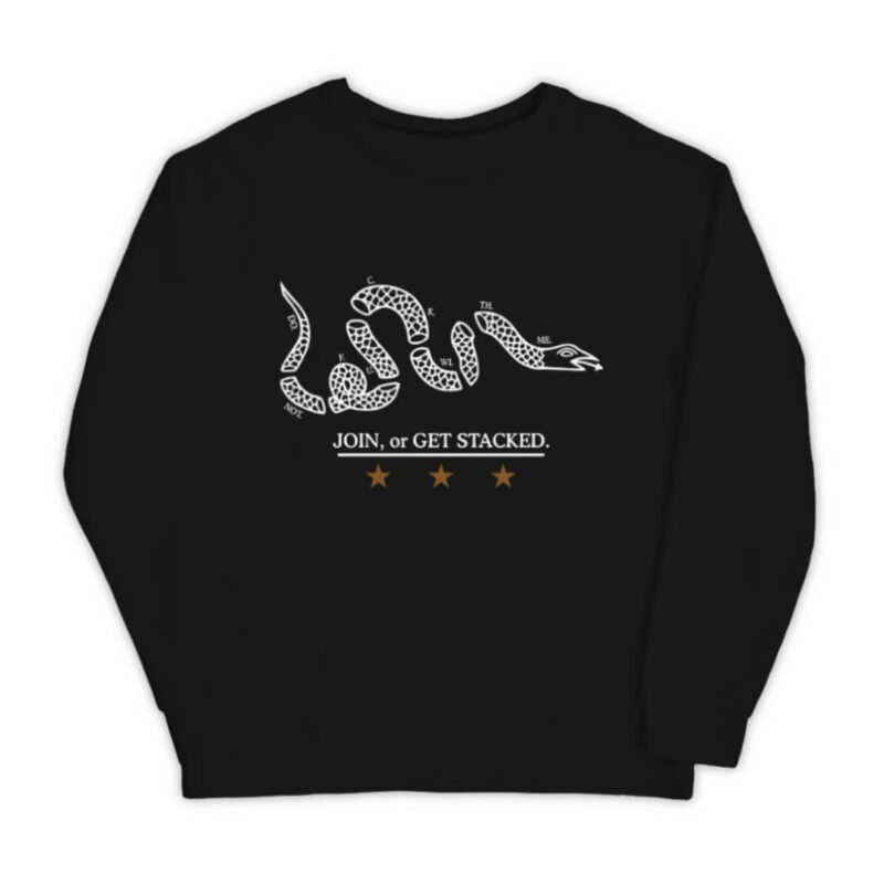 Join or Get Stacked Sweatshirt - Black