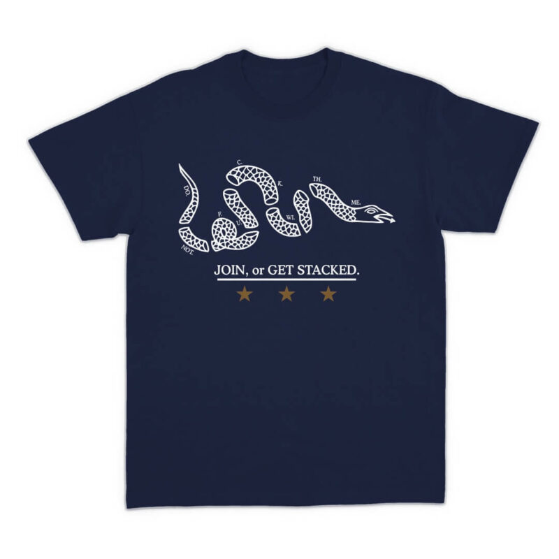 Join or Get Stacked Tee - Navy