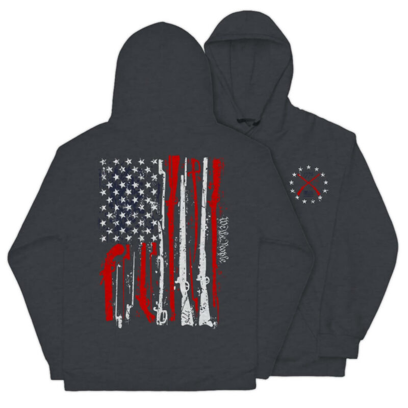 RED WHITE & BLUE PEOPLE Hoodie - Dark Heather