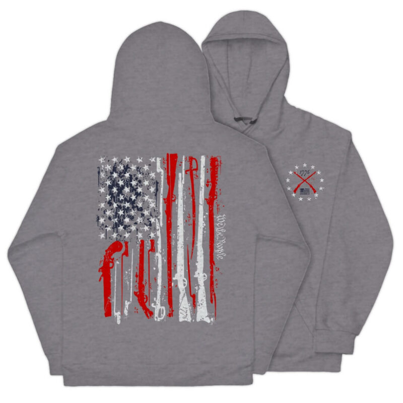 RED WHITE & BLUE PEOPLE Hoodie - Sport Grey