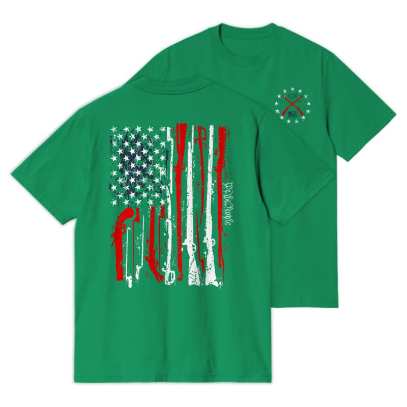RED WHITE & BLUE PEOPLE T-Shirt - Kelly