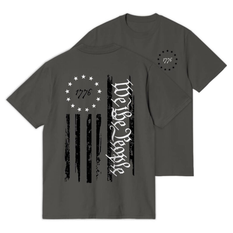 We The People 1776 T-Shirt - Asphalt