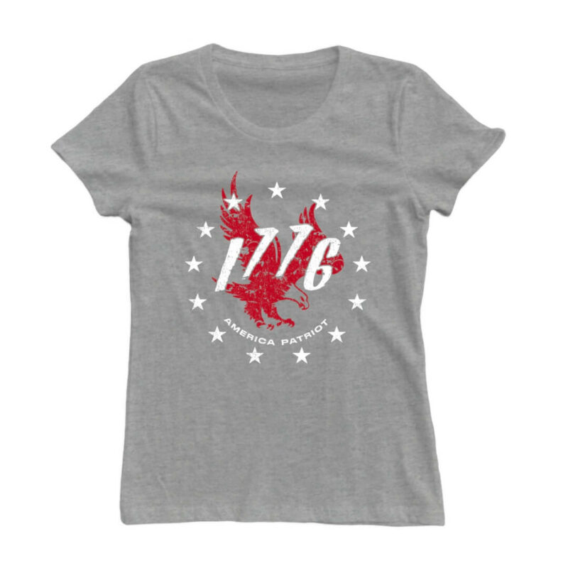 Women's T-shirt - America Patriot - Sport Grey
